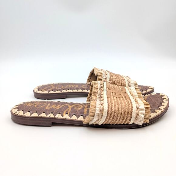 Sam Edelman Georgia Slide Sandal Open Toe Women's Tan Multi Size US8.5M EU39 - Picture 3 of 8